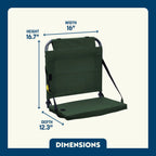 Bleacher-Friendly BleacherBack - Choice 696 - Lightweight Folding Bleacher Chair with Cushioning Detail