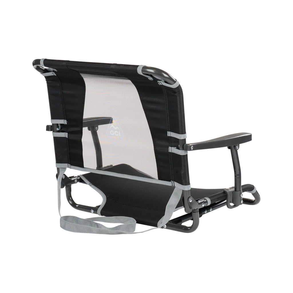 Ergonomic Back-Support Big Comfort Stadium Chair with Armrests - Choice 465 - Ergonomic Portable Stadium Seat for Sports Events Detail