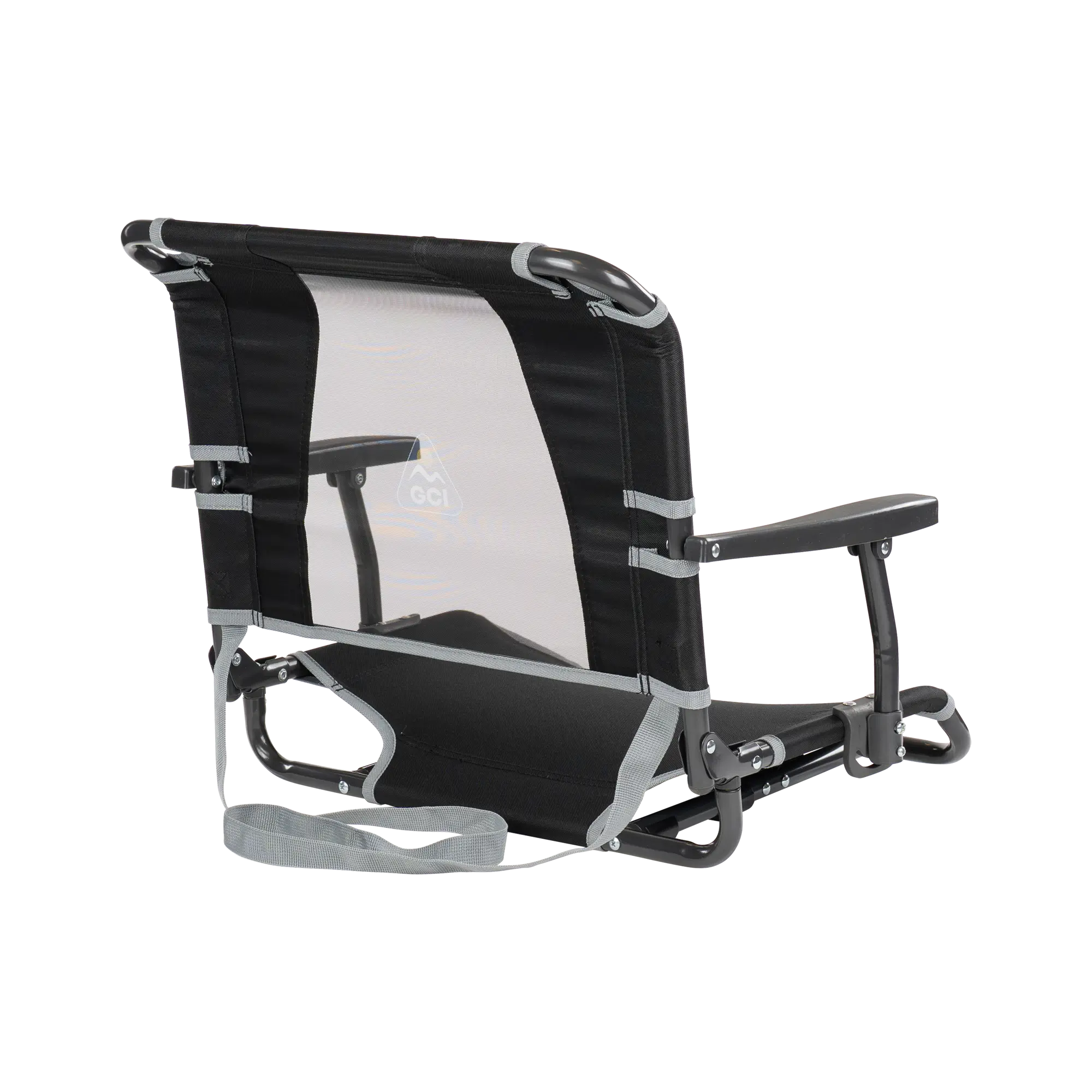 Ergonomic Back-Support Big Comfort Stadium Chair with Armrests - Choice 465 - Ergonomic Portable Stadium Seat for Sports Events Detail