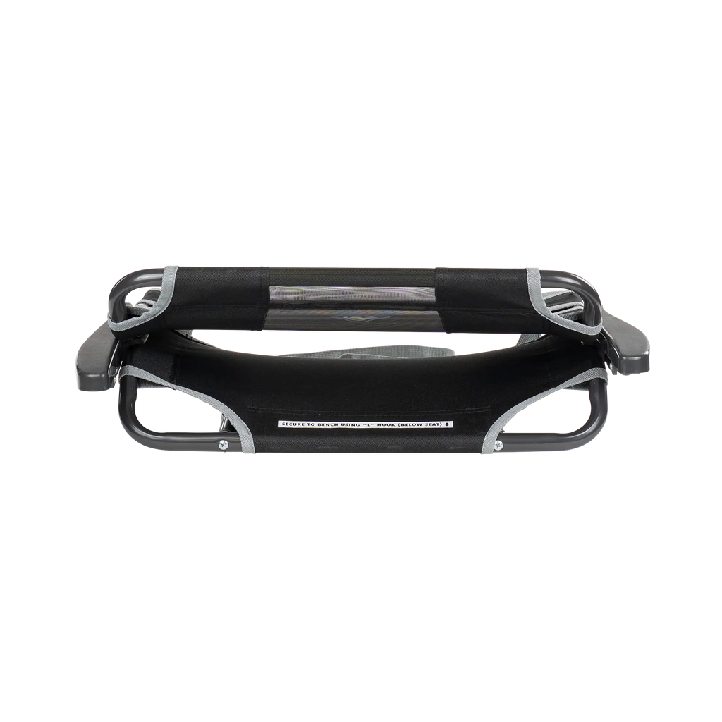 Ergonomic Back-Support Big Comfort Stadium Chair with Armrests - Choice 465 - Ergonomic Portable Stadium Seat for Sports Events Detail