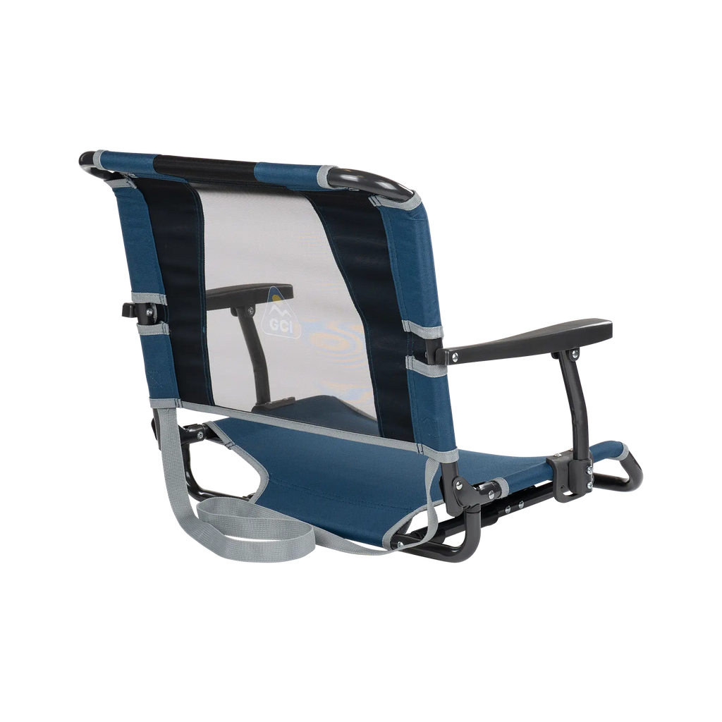 Ergonomic Back-Support Big Comfort Stadium Chair with Armrests - Choice 465 - Ergonomic Portable Stadium Seat for Sports Events Detail
