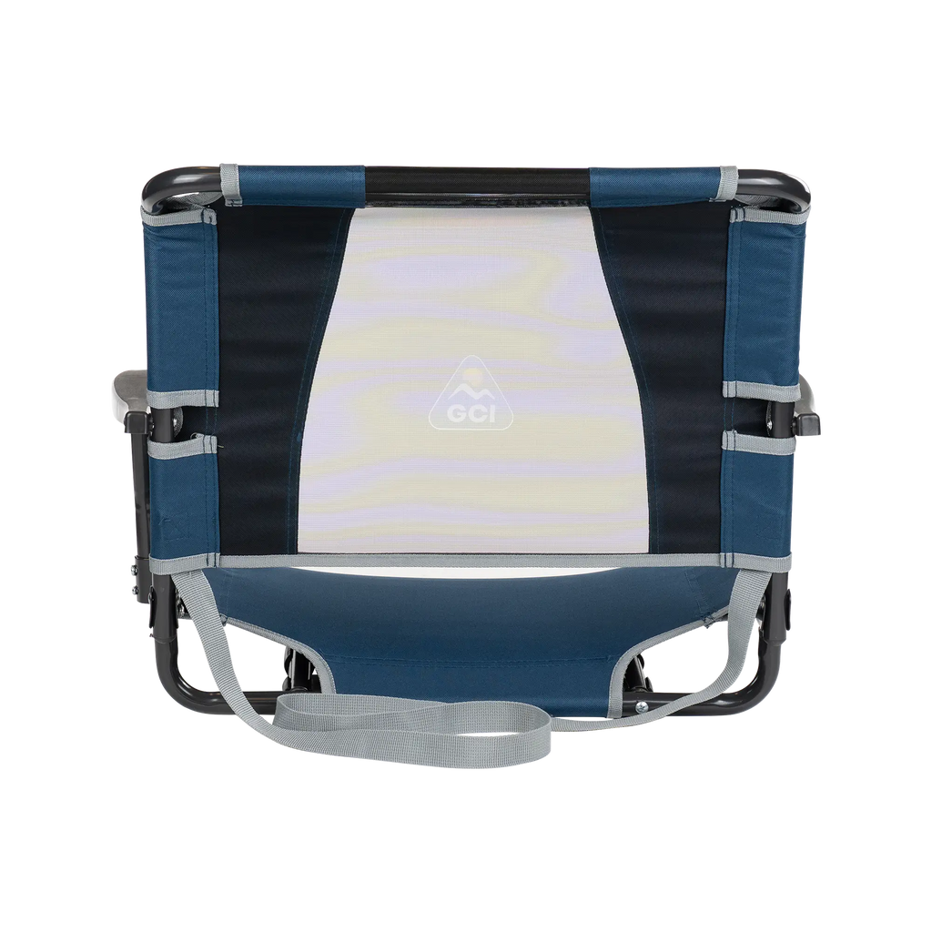 Ergonomic Back-Support Big Comfort Stadium Chair with Armrests - Choice 465 - Ergonomic Portable Stadium Seat for Sports Events Detail