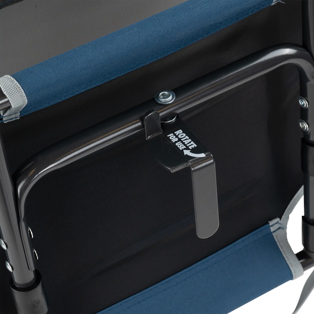 Ergonomic Back-Support Big Comfort Stadium Chair with Armrests - Choice 465 - Ergonomic Portable Stadium Seat for Sports Events Detail
