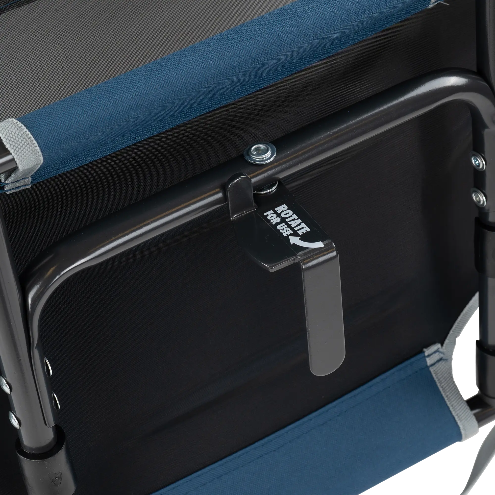 Ergonomic Back-Support Big Comfort Stadium Chair with Armrests - Choice 465 - Ergonomic Portable Stadium Seat for Sports Events Detail