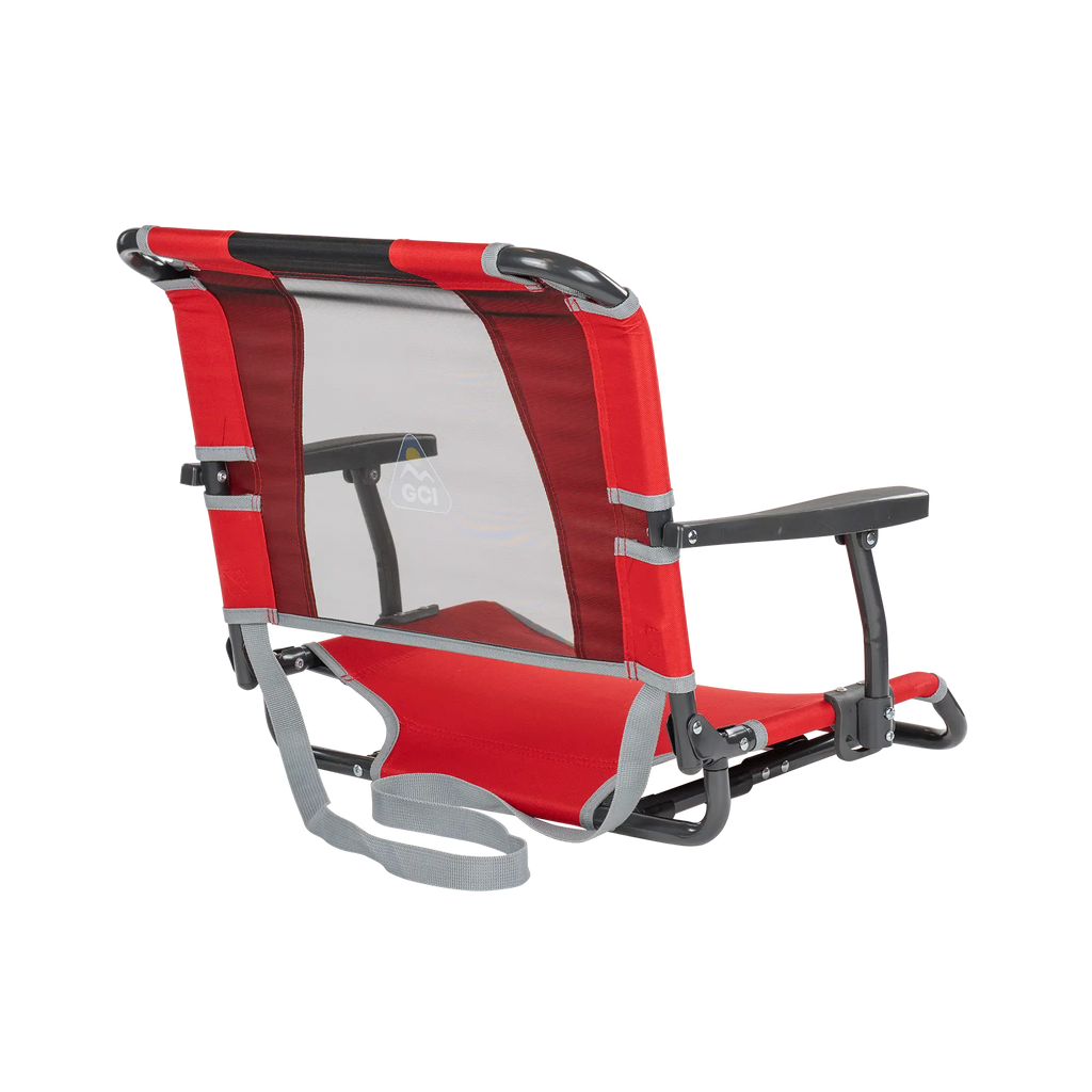 Ergonomic Back-Support Big Comfort Stadium Chair with Armrests - Choice 465 - Ergonomic Portable Stadium Seat for Sports Events Detail