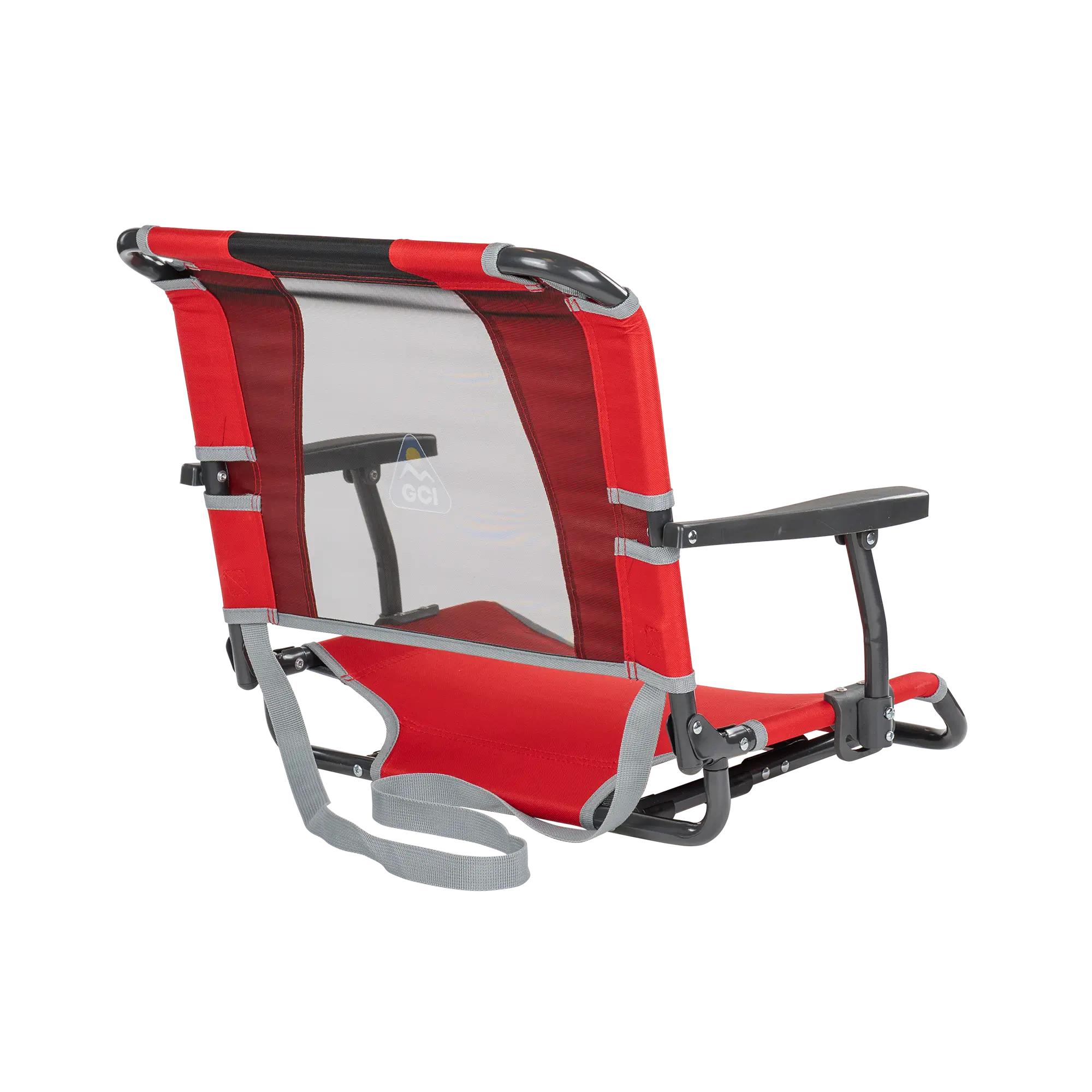 Ergonomic Back-Support Big Comfort Stadium Chair with Armrests - Choice 465 - Ergonomic Portable Stadium Seat for Sports Events Detail