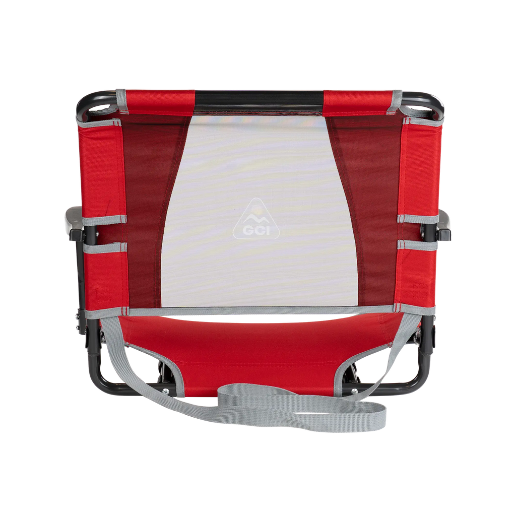 Ergonomic Back-Support Big Comfort Stadium Chair with Armrests - Choice 465 - Ergonomic Portable Stadium Seat for Sports Events Detail