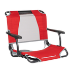 Ergonomic Back-Support Big Comfort Stadium Chair with Armrests - Choice 465 - Ergonomic Portable Stadium Seat for Sports Events - Red