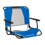 Ergonomic Back-Support Big Comfort Stadium Chair with Armrests - Choice 465 - Ergonomic Portable Stadium Seat for Sports Events - Royal Blue