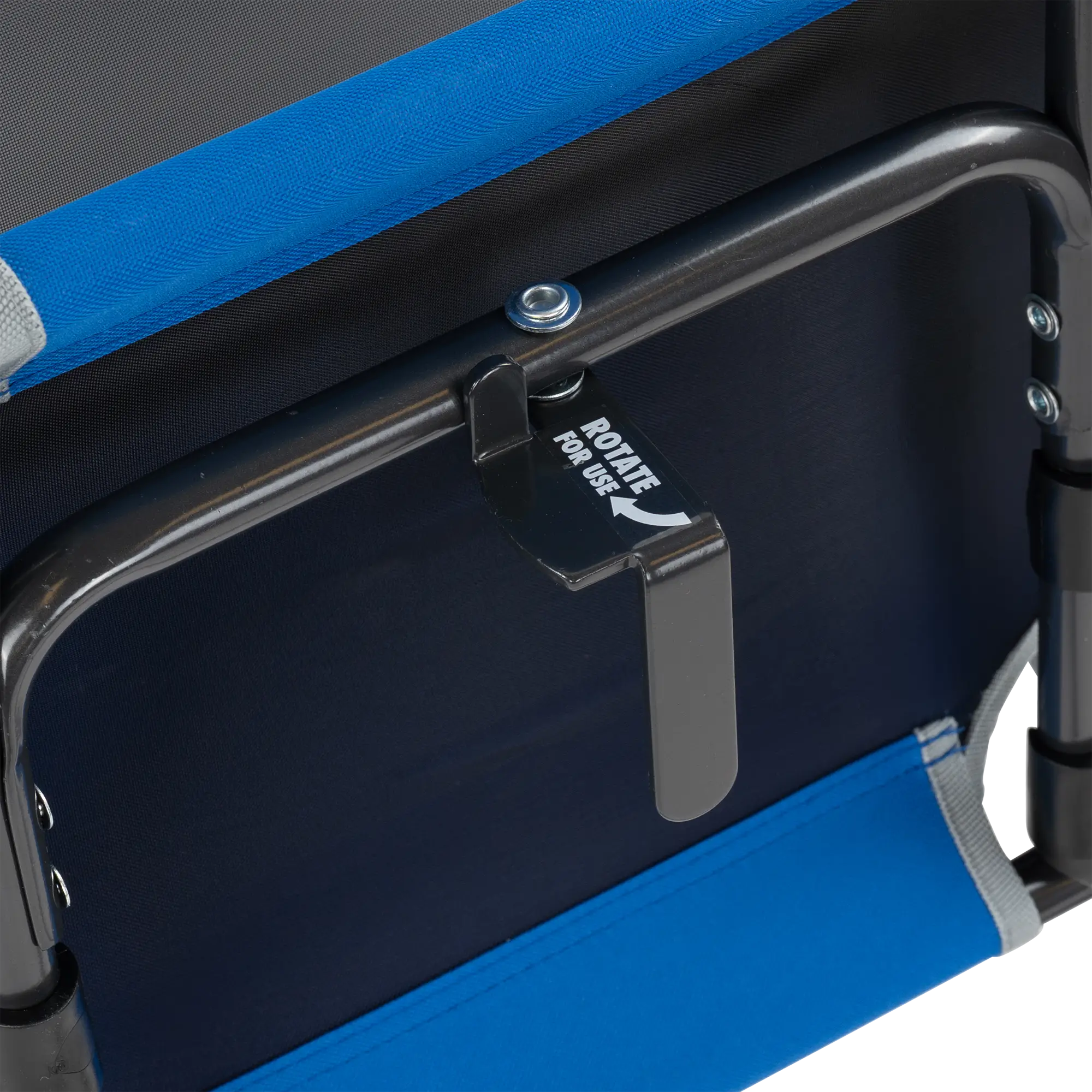 Ergonomic Back-Support Big Comfort Stadium Chair with Armrests - Choice 465 - Ergonomic Portable Stadium Seat for Sports Events Detail