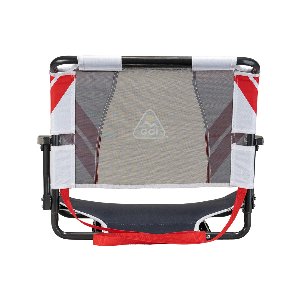 Ergonomic Back-Support Big Comfort Stadium Chair with Armrests - Choice 465 - Ergonomic Portable Stadium Seat for Sports Events Detail