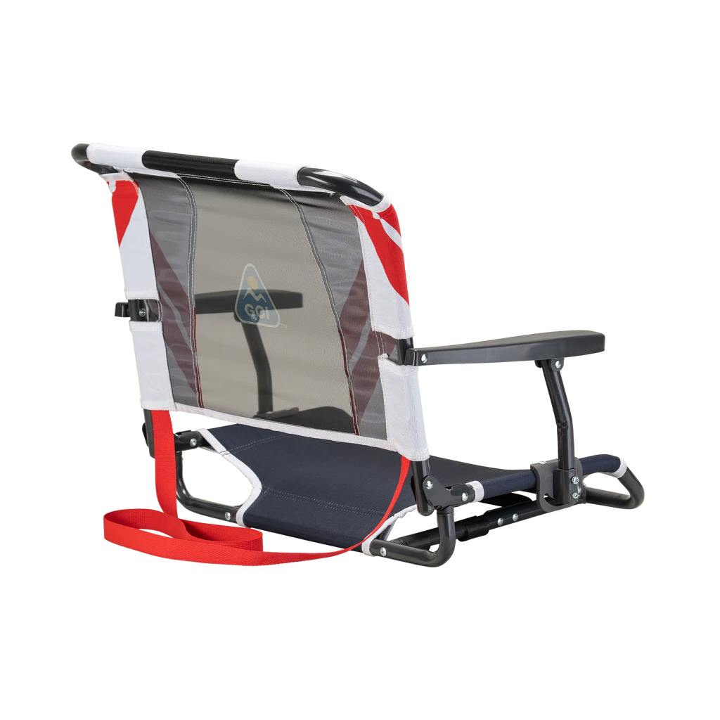 Ergonomic Back-Support Big Comfort Stadium Chair with Armrests - Choice 465 - Ergonomic Portable Stadium Seat for Sports Events Detail