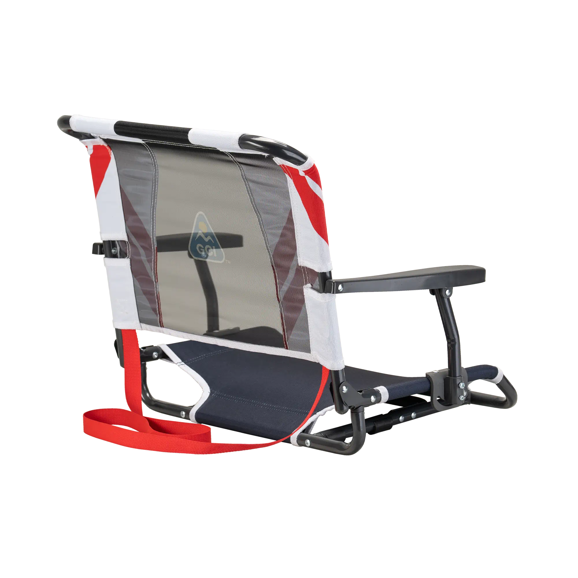 Ergonomic Back-Support Big Comfort Stadium Chair with Armrests - Choice 465 - Ergonomic Portable Stadium Seat for Sports Events Detail