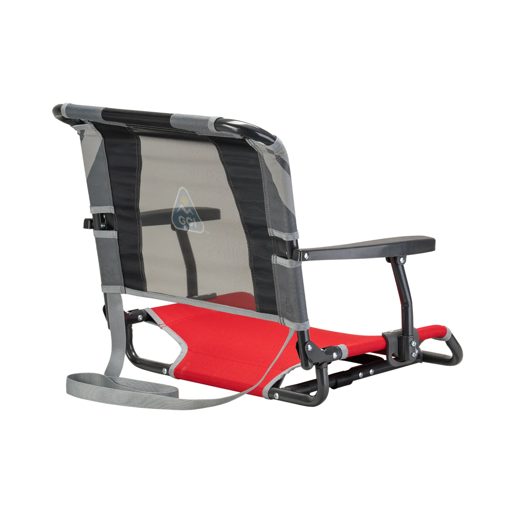 Ergonomic Back-Support Big Comfort Stadium Chair with Armrests - Choice 465 - Ergonomic Portable Stadium Seat for Sports Events Detail