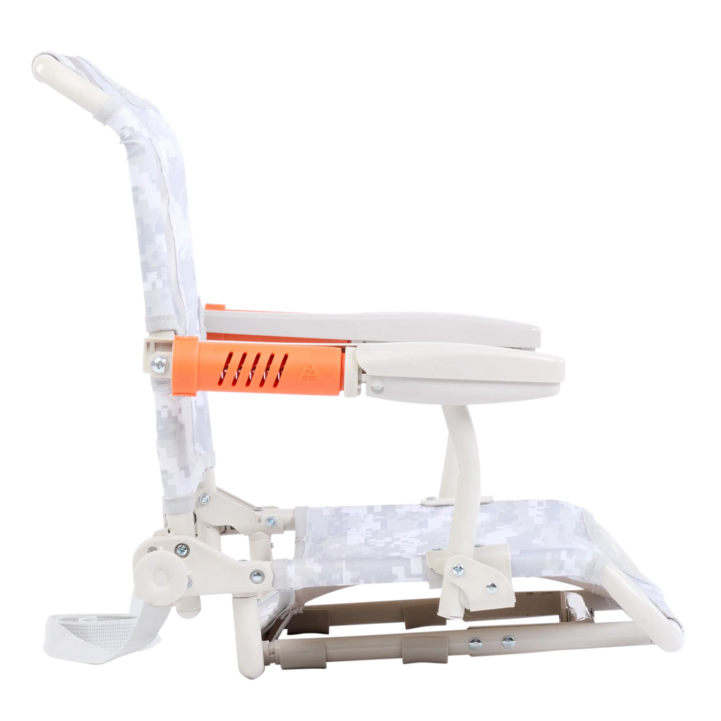 Premium All-Weather Stadium Rock-Cliner - Choice 540 - Heavy-Duty Kickback Rocker with Beverage Holder Detail