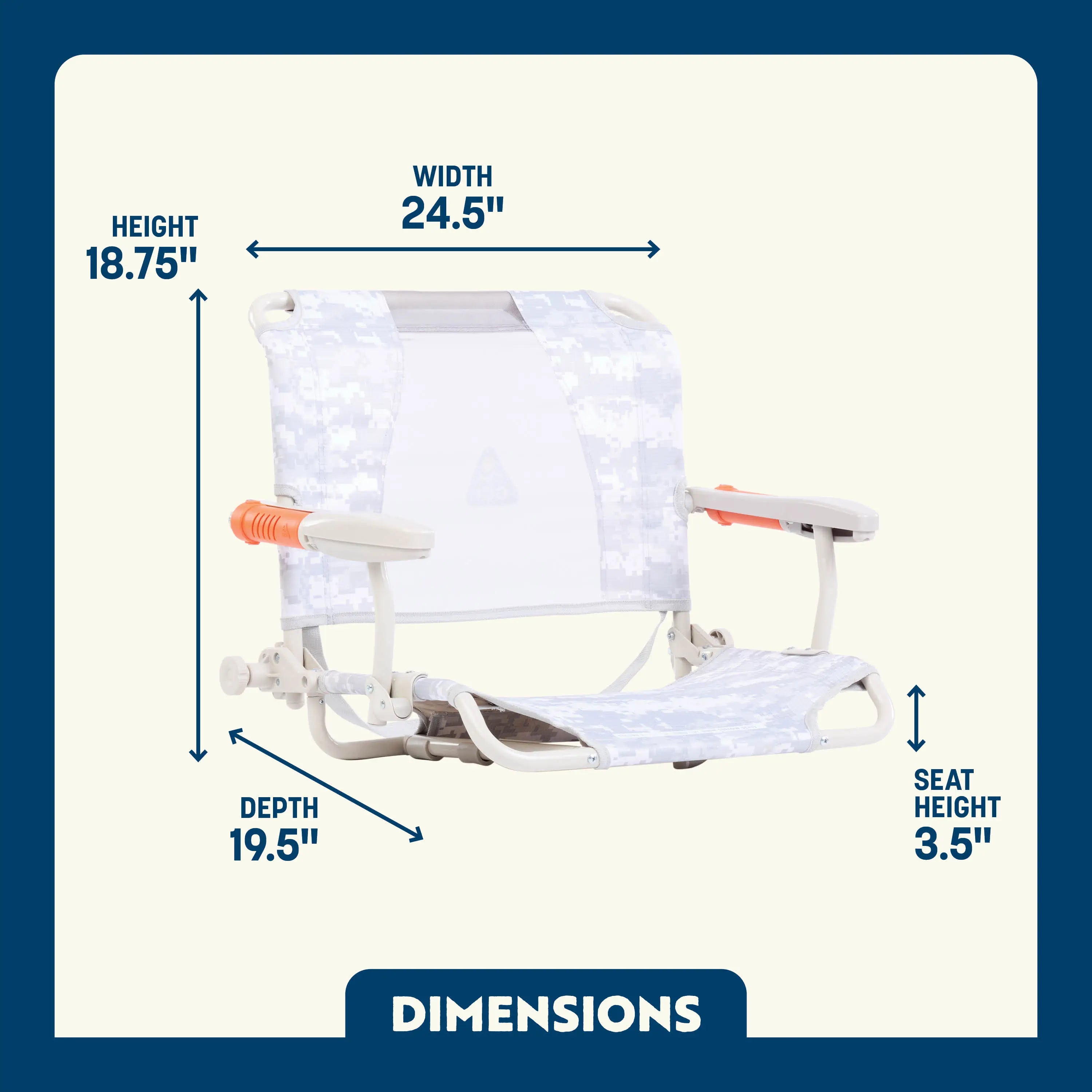 Premium All-Weather Stadium Rock-Cliner - Choice 540 - Heavy-Duty Kickback Rocker with Beverage Holder Detail