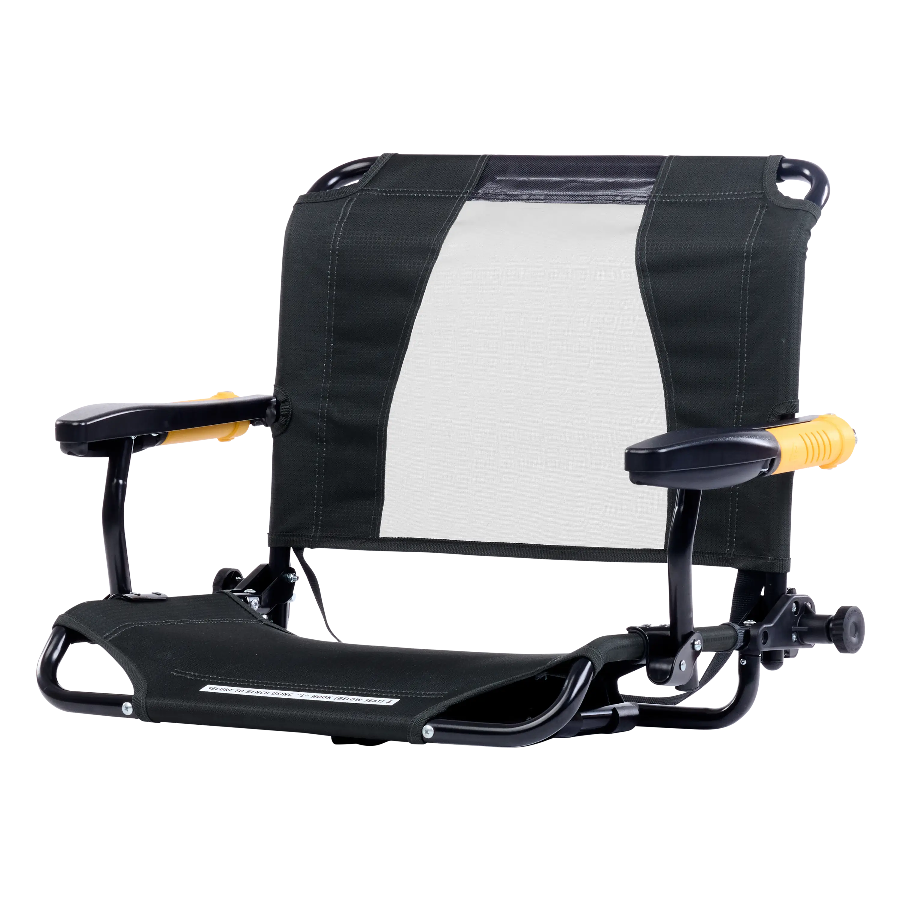 Premium All-Weather Stadium Rock-Cliner - Choice 540 - Heavy-Duty Kickback Rocker with Beverage Holder Detail
