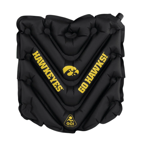 Compact Cushion College V Seat Inflatable Stadium Cushion - Iowa Hawkeyes - Choice 157 - Ergonomic Portable Stadium Seat for Sports Events - Default Title