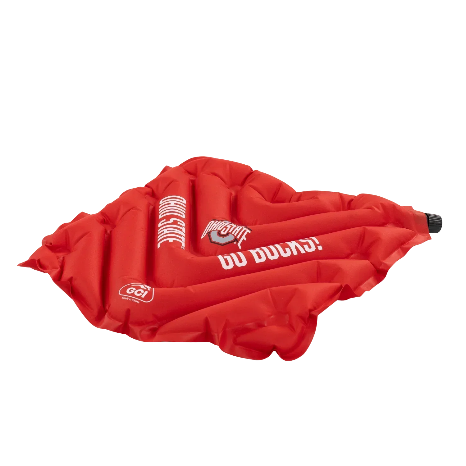Bleacher-Friendly College V Seat Inflatable Stadium Cushion - Ohio State Buckeyes - Choice 778 - Grandstand Cushion Seat with Secure Under-Bench Hooks Detail