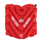 Bleacher-Friendly College V Seat Inflatable Stadium Cushion - Ohio State Buckeyes - Choice 778 - Grandstand Cushion Seat with Secure Under-Bench Hooks - Default Title