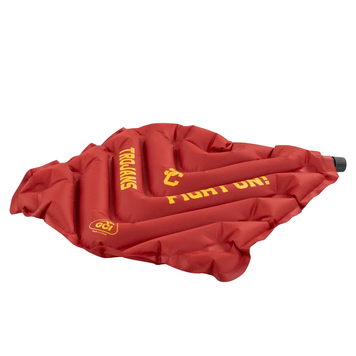 Secure-Hook College V Seat Inflatable Stadium Cushion - USC Trojans - Choice 523 - Bleacher-Friendly Stadium Chair with Back Support Detail