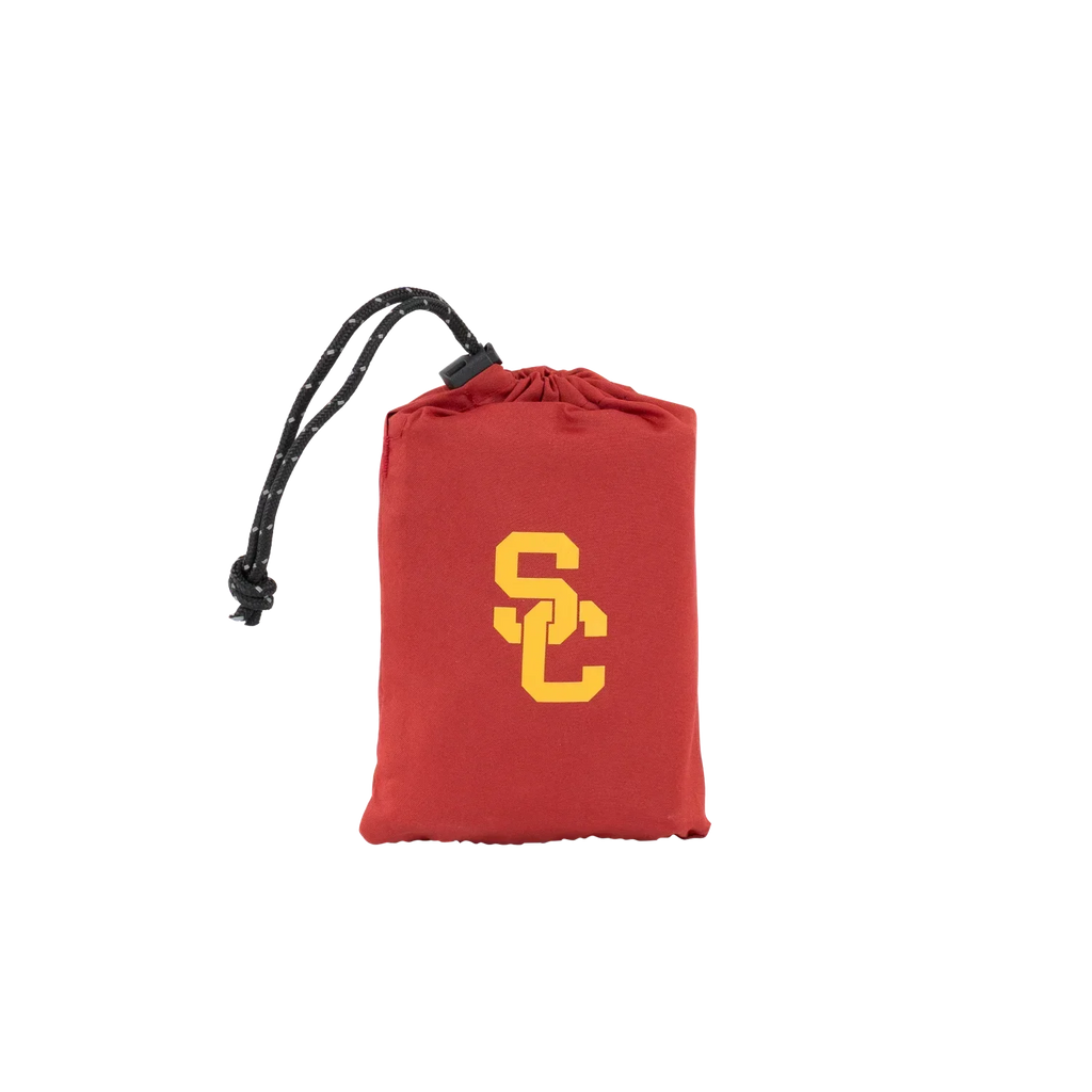 Secure-Hook College V Seat Inflatable Stadium Cushion - USC Trojans - Choice 523 - Bleacher-Friendly Stadium Chair with Back Support Detail