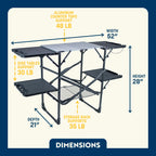 Compact Grilling Slim-Fold Cook Station - Choice 575 - Heat-Resistant Over-Fire Grill Rack for Camping Detail