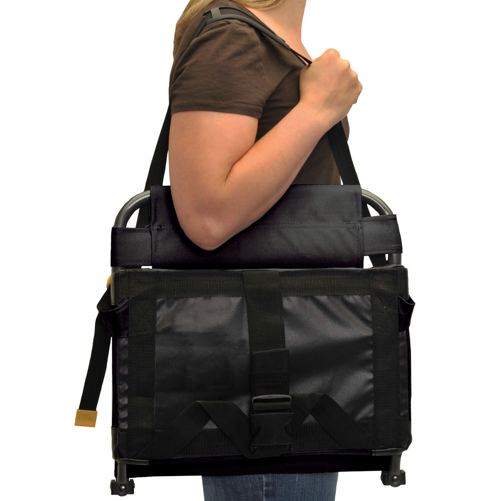 Bleacher-Friendly BleacherBack - Choice 696 - Lightweight Folding Bleacher Chair with Cushioning Detail