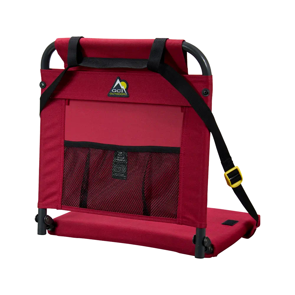 Bleacher-Friendly BleacherBack - Choice 696 - Lightweight Folding Bleacher Chair with Cushioning Detail