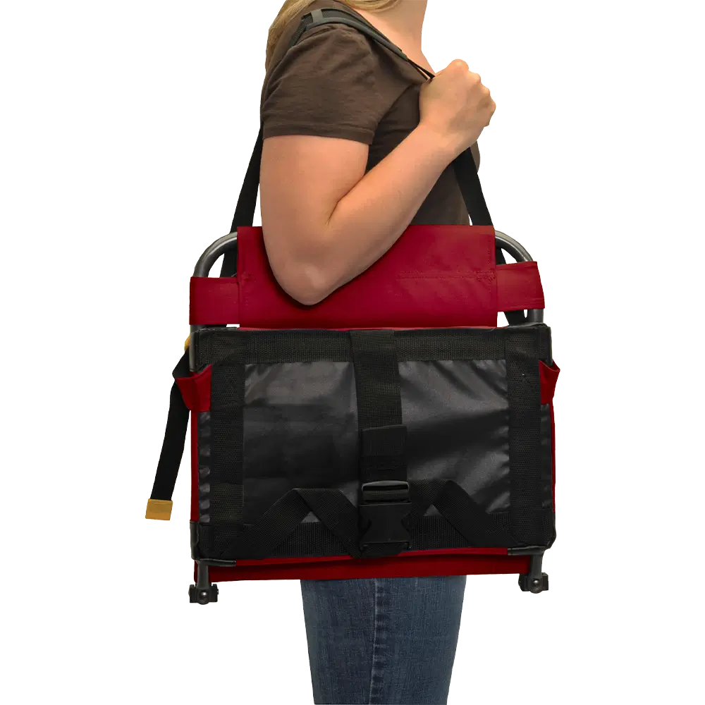 Bleacher-Friendly BleacherBack - Choice 696 - Lightweight Folding Bleacher Chair with Cushioning Detail