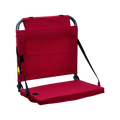 Bleacher-Friendly BleacherBack - Choice 696 - Lightweight Folding Bleacher Chair with Cushioning - Red