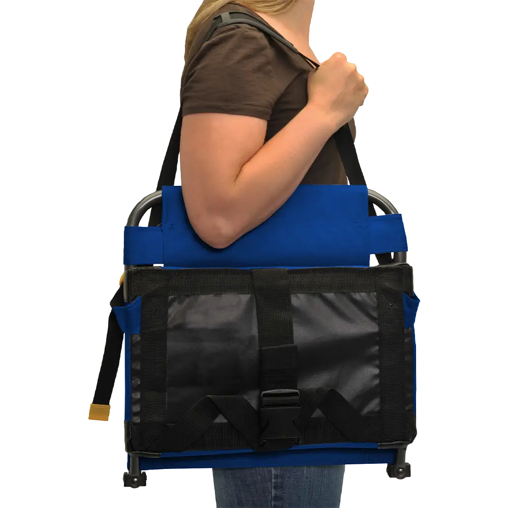 Bleacher-Friendly BleacherBack - Choice 696 - Lightweight Folding Bleacher Chair with Cushioning Detail