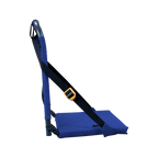 Bleacher-Friendly BleacherBack - Choice 696 - Lightweight Folding Bleacher Chair with Cushioning Detail