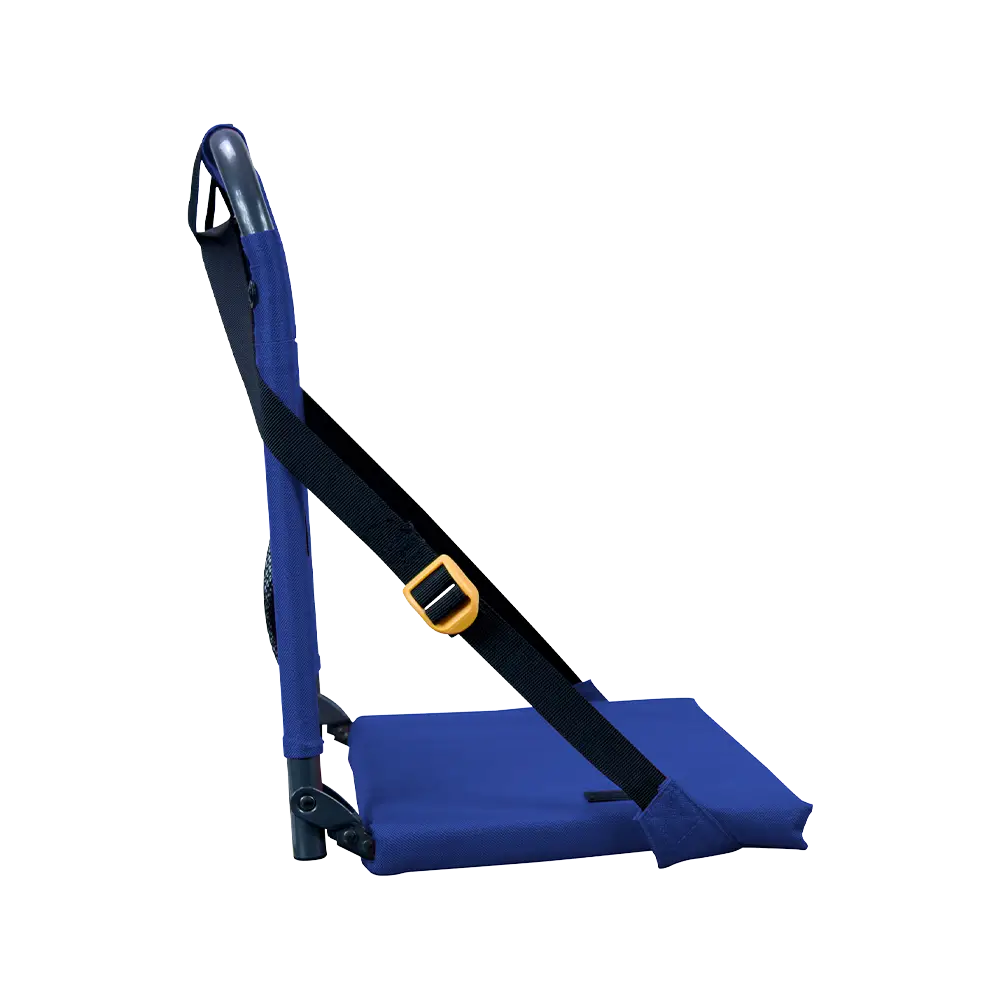 Bleacher-Friendly BleacherBack - Choice 696 - Lightweight Folding Bleacher Chair with Cushioning Detail