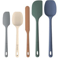 upgraded ChefAide 5 Pieces Silicone Spatula Set, Food Grade Set