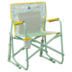 Smooth Motion Freestyle Rocker - Choice 711 - Freestyle Rocker Portable Outdoor Folding Chair - Green/Yellow