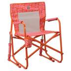 Smooth Motion Freestyle Rocker - Choice 711 - Freestyle Rocker Portable Outdoor Folding Chair - Pink/Orange