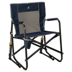 Smooth Motion Freestyle Rocker - Choice 711 - Freestyle Rocker Portable Outdoor Folding Chair - Indigo