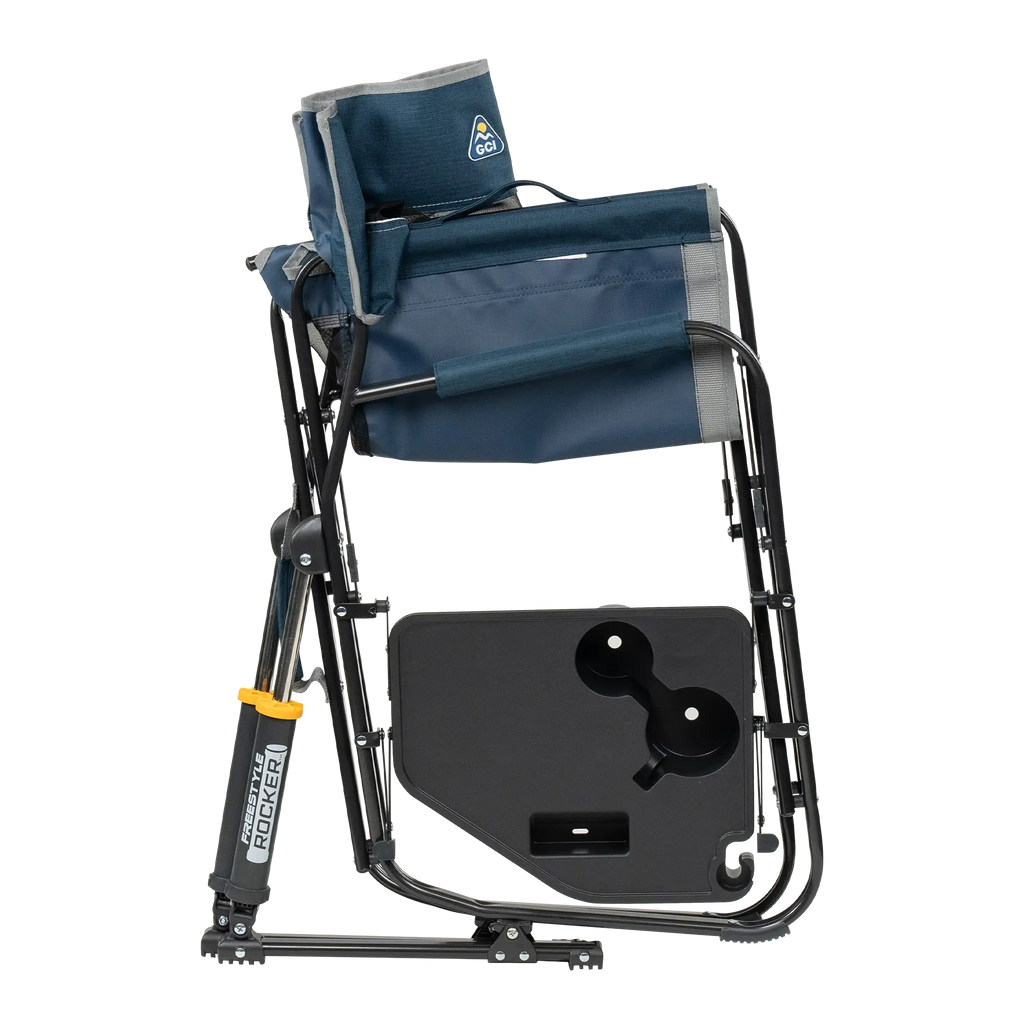 Smooth Motion Freestyle Rocker with Side Table - Choice 853 - Patented Spring-Action Rocking Chair for Camping Detail