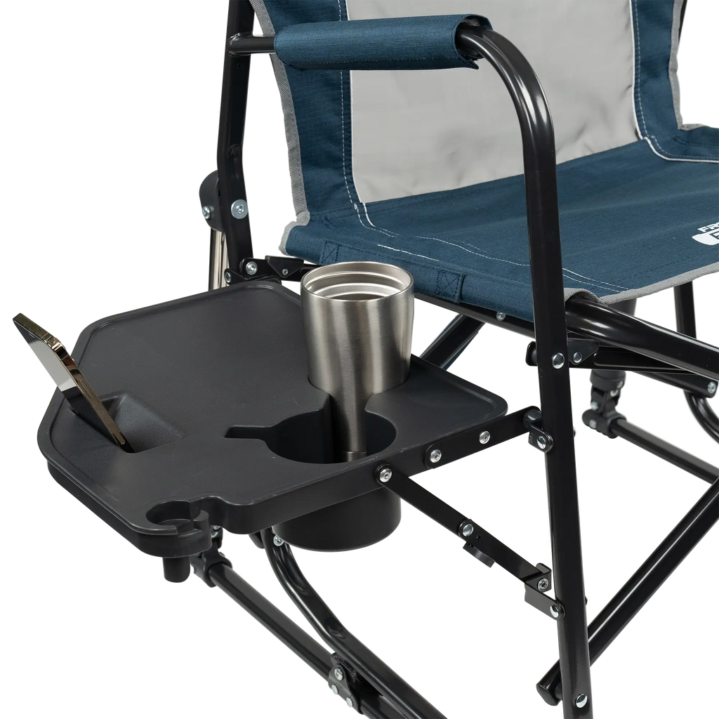 Smooth Motion Freestyle Rocker with Side Table - Choice 853 - Patented Spring-Action Rocking Chair for Camping Detail