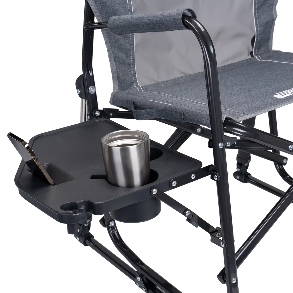 Smooth Motion Freestyle Rocker with Side Table - Choice 853 - Patented Spring-Action Rocking Chair for Camping Detail