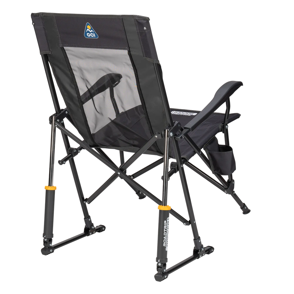 Luxury Camp RoadTrip Rocker - Choice 855 - Patented Spring-Action Rocking Chair for Camping Detail