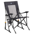 Luxury Camp RoadTrip Rocker - Choice 855 - Patented Spring-Action Rocking Chair for Camping - Dark Charcoal