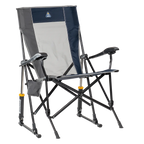 Luxury Camp RoadTrip Rocker - Choice 855 - Patented Spring-Action Rocking Chair for Camping - Indigo