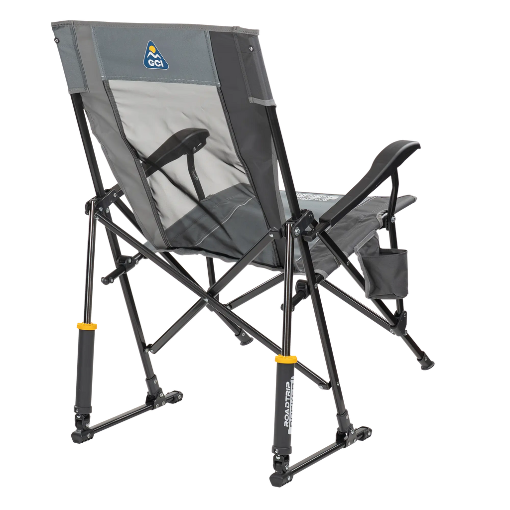 Luxury Camp RoadTrip Rocker - Choice 855 - Patented Spring-Action Rocking Chair for Camping Detail