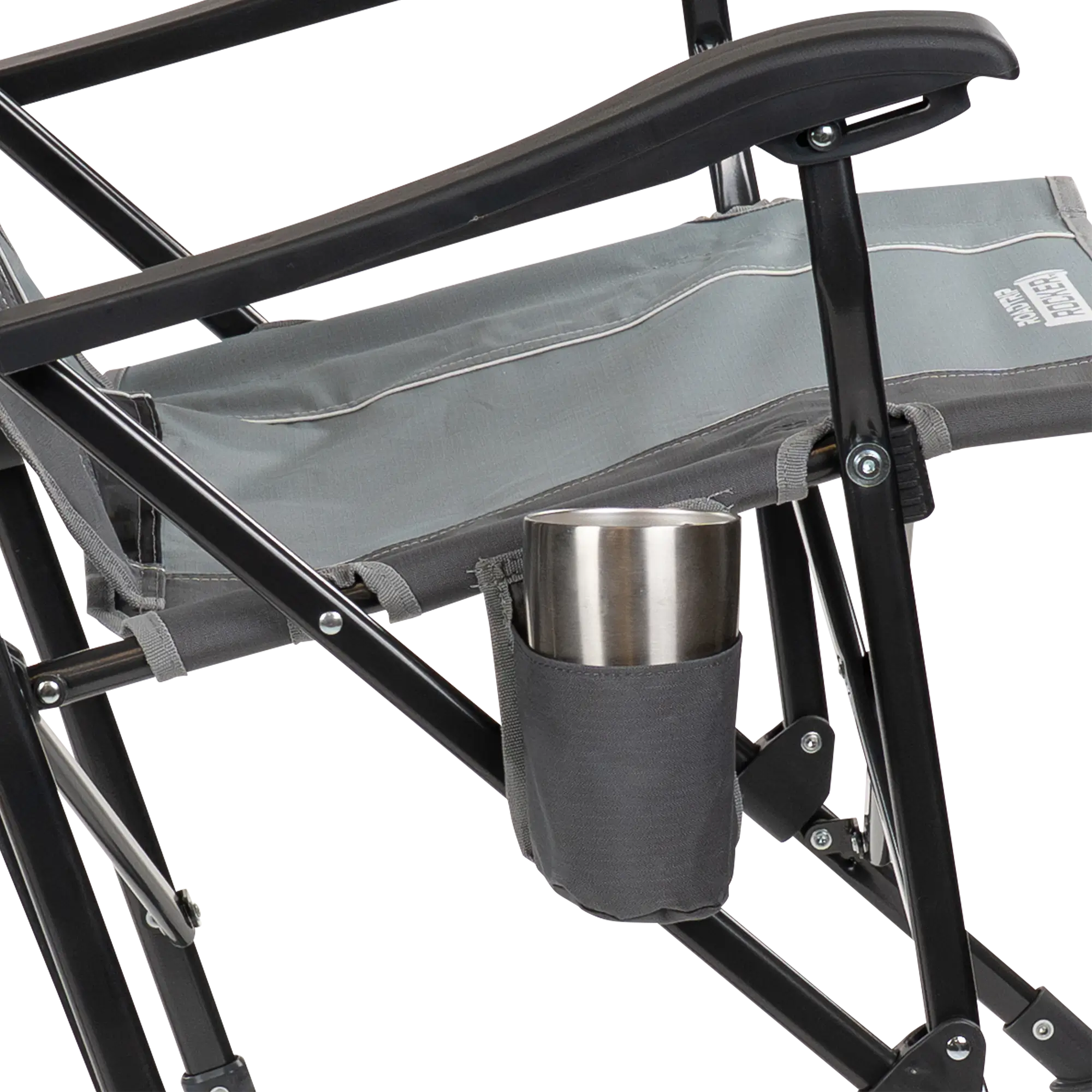 Luxury Camp RoadTrip Rocker - Choice 855 - Patented Spring-Action Rocking Chair for Camping Detail