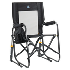 Luxury Camp Stowaway Rocker - Choice 794 - Freestyle Rocker Portable Outdoor Folding Chair - Black