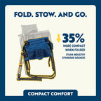 Luxury Camp Stowaway Rocker - Choice 794 - Freestyle Rocker Portable Outdoor Folding Chair Detail