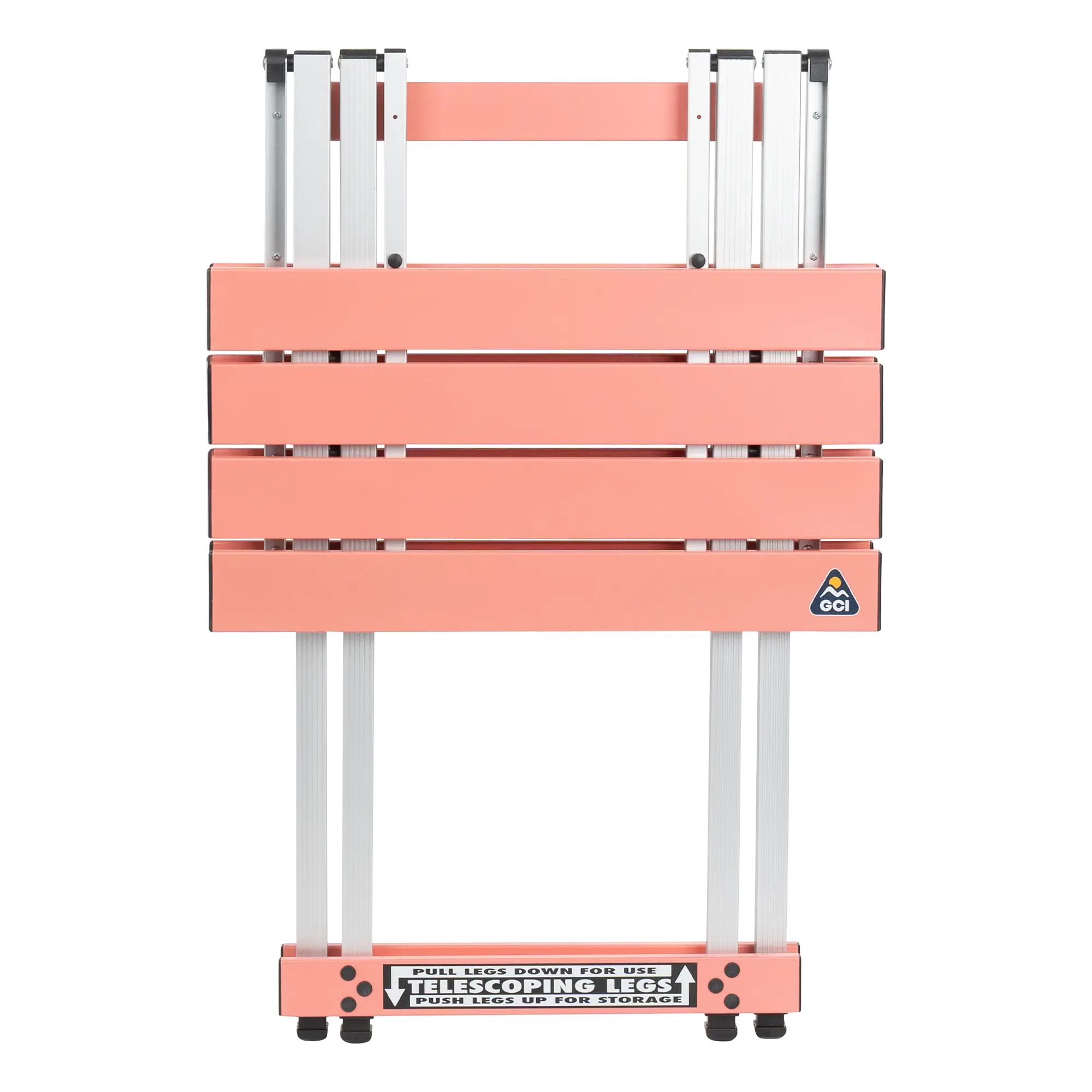 Heat-Resistant Compact Camp Table 20 - Choice 513 - Slim-Fold Outdoor Cook Station with Storage Shelves Detail
