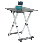Heat-Resistant Compact Camp Table 20 - Choice 513 - Slim-Fold Outdoor Cook Station with Storage Shelves Detail